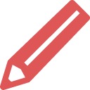 鉛筆のアイコン素材 (1),rounded